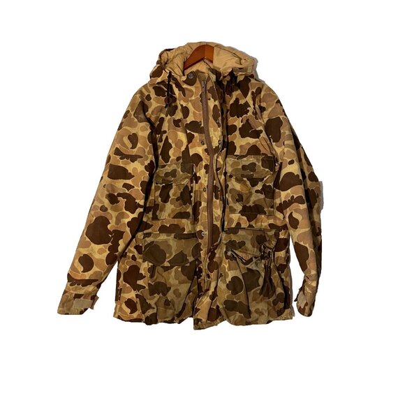 Cabela's Other - VTG Cabelas Men's Gore-Tex Camo Camouflage Frogskin Hooded Jacket Coat Sz XL
